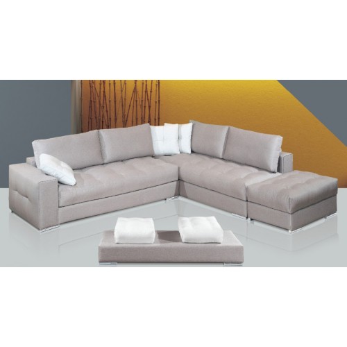 ΓΩΝΙΑΚΟΣ ΚΑΝΑΠΕΣ ΑΠΑΛΟ ΓΚΡΙ ΧΡΩΜΑ 240Χ240cm