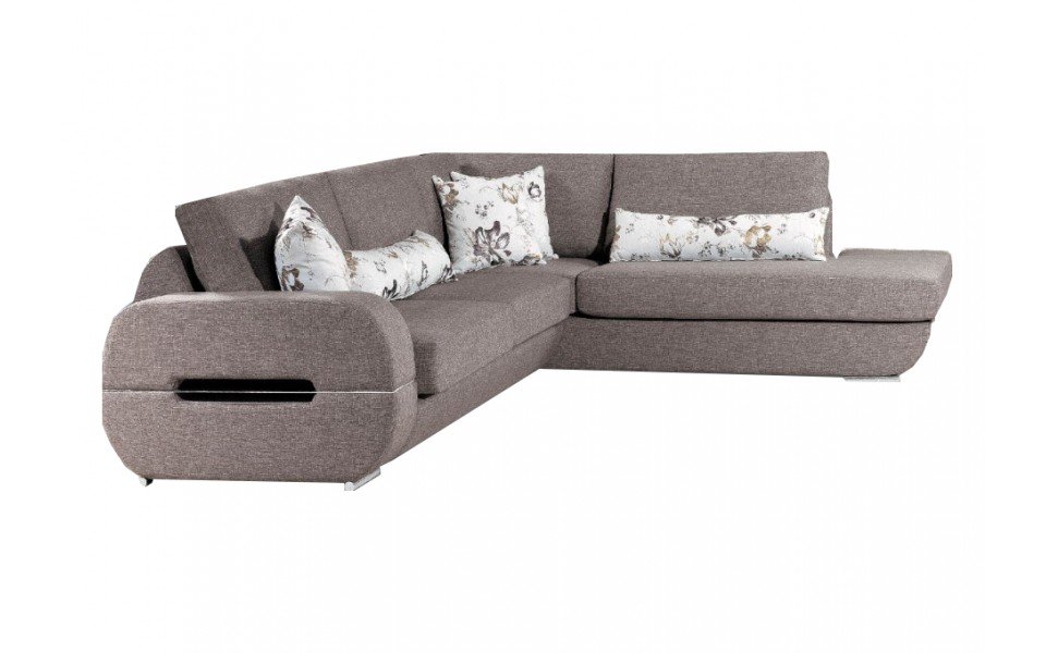 ΓΩΝΙΑΚΟΣ ΚΑΝΑΠΕΣ ΓΚΡΙ ΧΡΩΜΑ 250X200cm